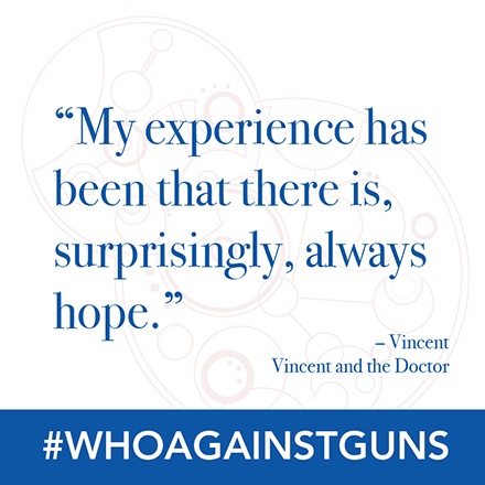 #whoagainstguns campaign art